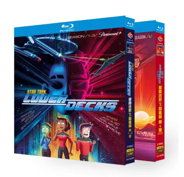 STAR TREK: LOWER Decks Season 1-4 BD TV Series Film 5-Discs All Region ...