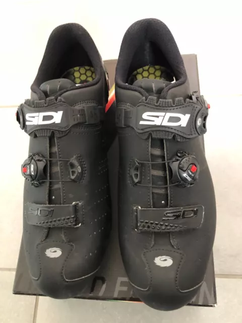 Sidi Ergo 5 Carbon Mega Rennradschuhe – matt schwarz, ca. Gr. 44, mit Zubehör