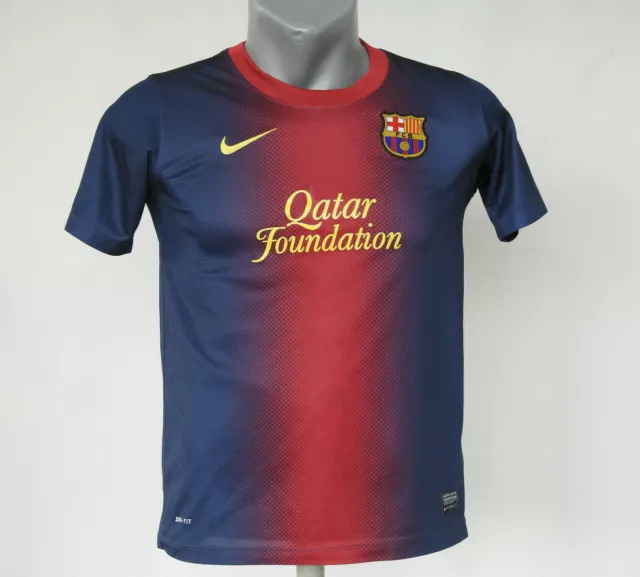 FC Barcelona 2012 - 2013 Home Jersey Nike Shirt Size Boys L Football / Soccer