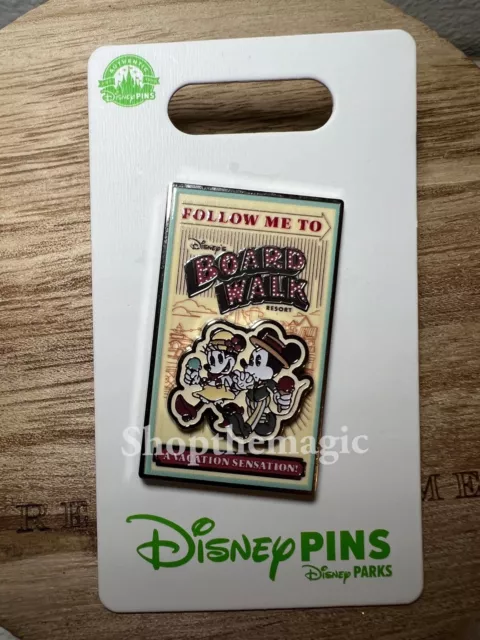 2024 Disney Parks Boardwalk Resort Mickey & Minnie Mouse OE Pin.