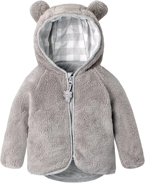Bambino Ragazzi Giacca in Pile Sherpa, Cerniera Integrale Felpe Con Cappuccio Fo