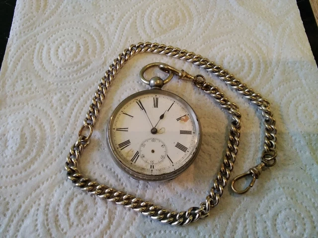 Catena Per Orologio Da Taschino ManChDa - Doppia Catena Albert Con Barra A T - Foto 4