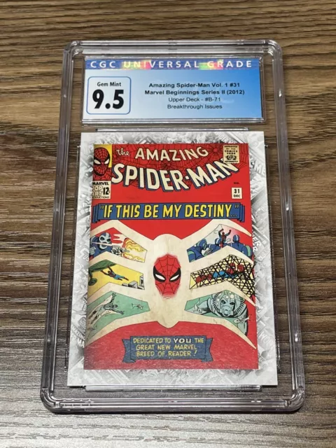 Marvel Beginnings Series 2 Breakthrough B-71 Amazing Spider-Man #31 CGC 9.5
