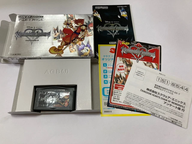 KingdomHearts Chain Of Memories Disney Gameboy Advance Nintendo GBA Japan JP