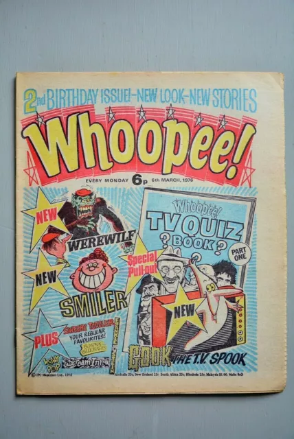 British Vintage Comic, Whoopee! 6th March 1976