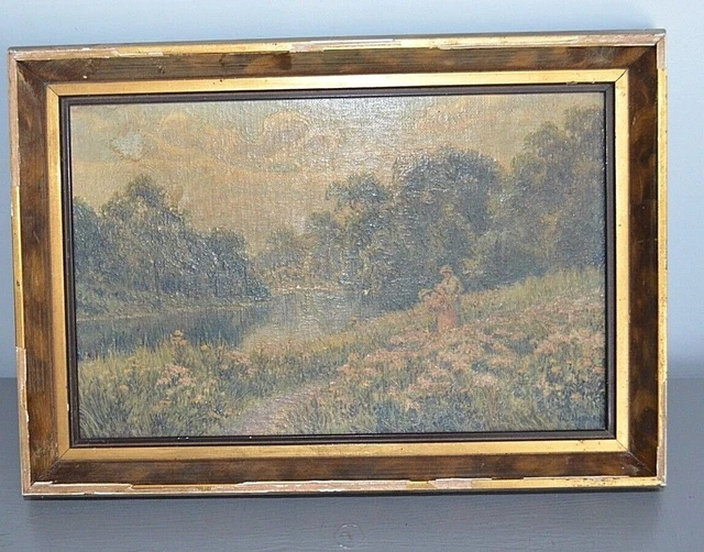 ancien-tableau-h-liogravure-sur-toile-cir-e-sign-val-norman-xix-me