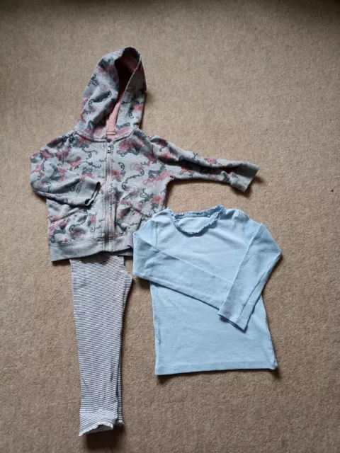 NEXT, f&f girls bundle zip up cardy jacket leggings & top age 2-3 years