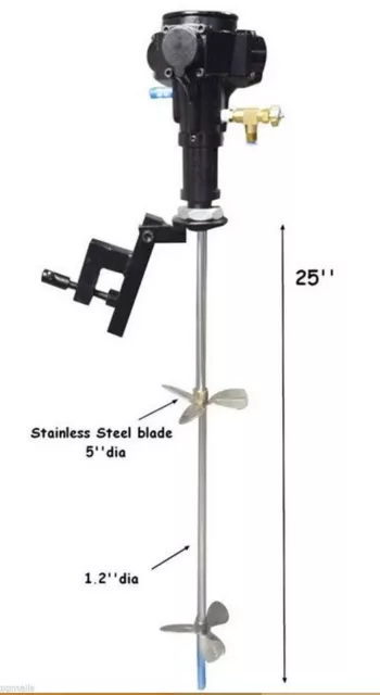 portable 5 gallons pneumatic paint mixer mixing tool m