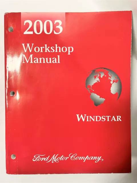 Windstar Minivan Van 2003 Ford Factory Dealer Service Maintenance Repair Manual