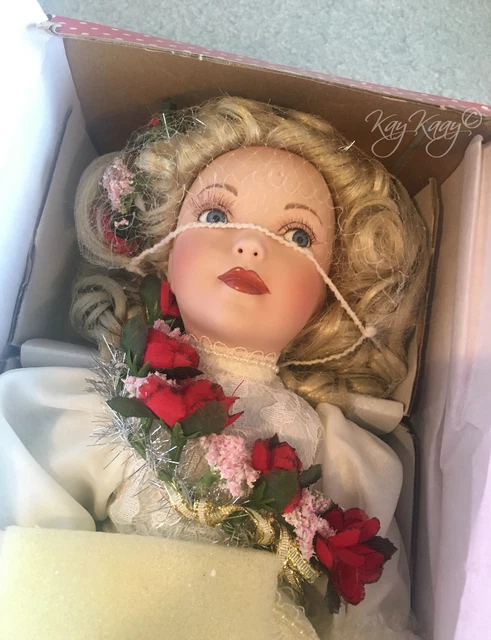 NIB 2003 Paradise Galleries ANGEL OF LOVE Porcelain Doll Patricia Rose with COA