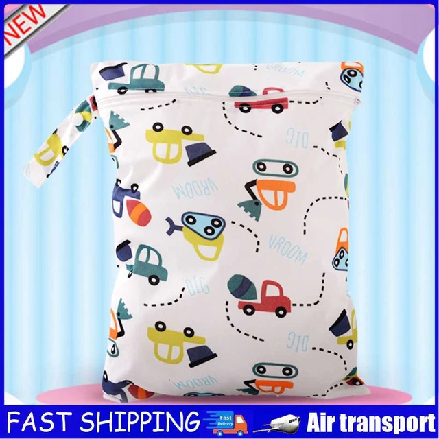 Baby Diaper Bags Character Print Changing Wet Bag Baby Cloth Diapers