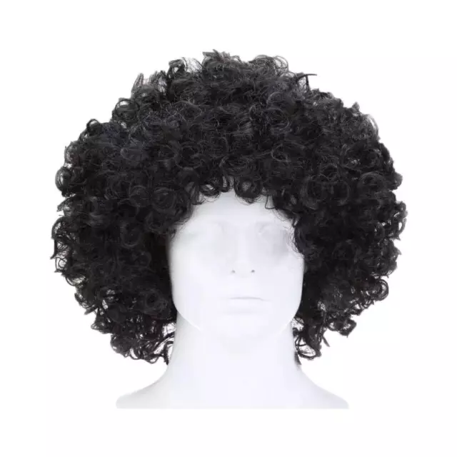 Unisex Curly Black Color Fancy Joker Clown Hair Wig -Halloween  Malinga wig