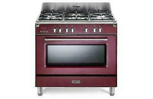 Delonghi MEM965RXED Cuisine 5 Feux Gaz Tr. Couronne Four Multifun. Cl.a Bordeaux