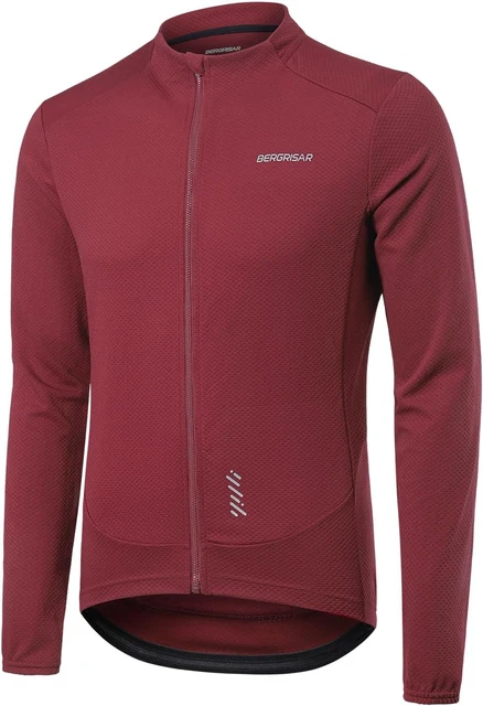 Maglia Ciclismo Uomo Maniche Lunghe Traspirante E Con Tasche