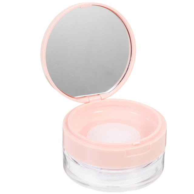 Viaje Lata De Polvo Suelto Con Puff Vacío Suelto Maquillaje Polvo Estuche
