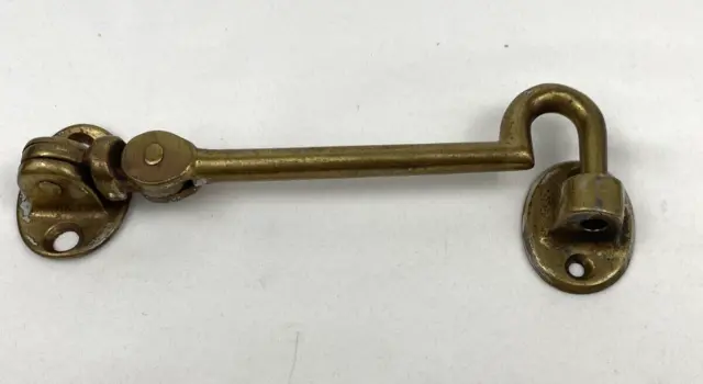 Antique Brass Door Hook with Hook Eye