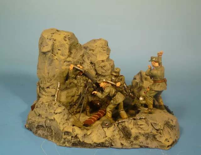 Lineol / Elastolin - Wehrmacht - Gebirgsjäger Diorama  - 7 cm Serie = 1:24