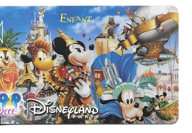 Rare / Passeport Euro Disney : Mickey - Disneyland Paris Eurodisney France Card