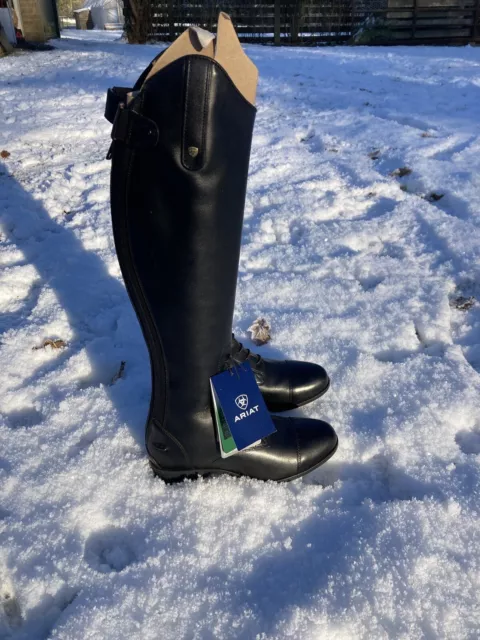 Ariat Heritage Contour II Field Zip Long Boots Womens UK4M Slim Calf Size