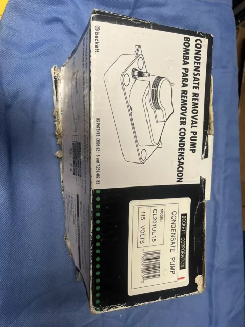 Beckett Rheem Low Profile Condensate Pump 1PCL201UL CL201UL 115V Box Damage