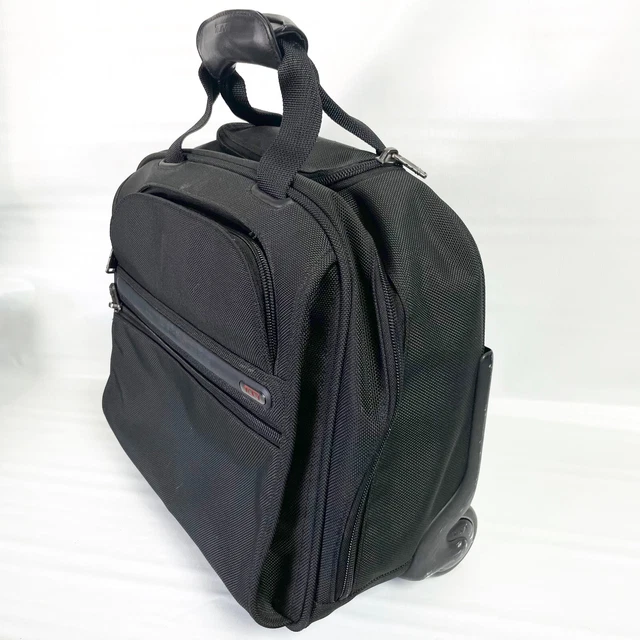 Tumi Alpha 2 Wheeled Carry On Bag Compact Brief Case Travel Luggage 14 X 13 3