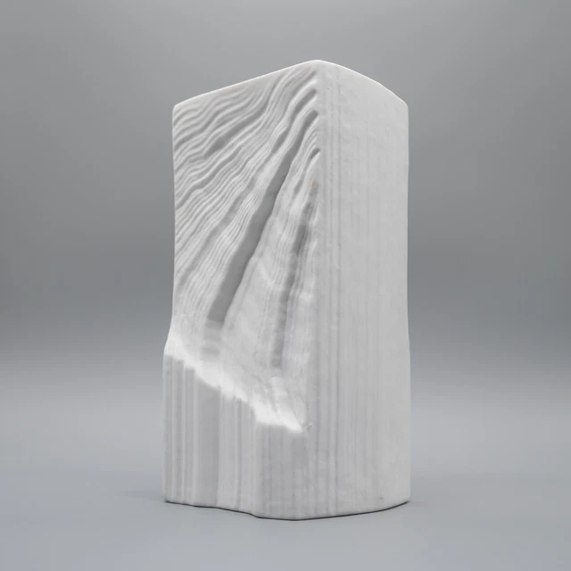 ROSENTHAL STUDIO LINIE Relief Porzellan Vase Design Martin Freyer weiss