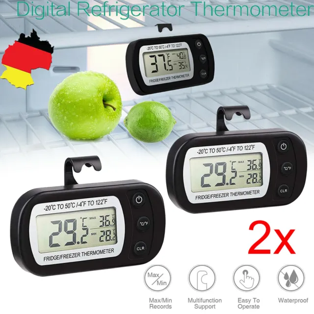 Digitales Kühlschrankthermometer Gefrierschrank Wein Getränke Auto Thermometer