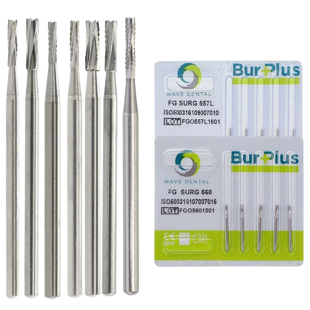 WaveDental Carbide Oral Surgical Burs FG SURG 557 556 558 559 Midwest FGOS PRIMA