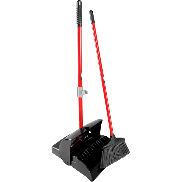 Libman Lobby Dust Pan & Broom Set- 2-Pack Case 10inWx38inL Btoom 12inW Dust Pan