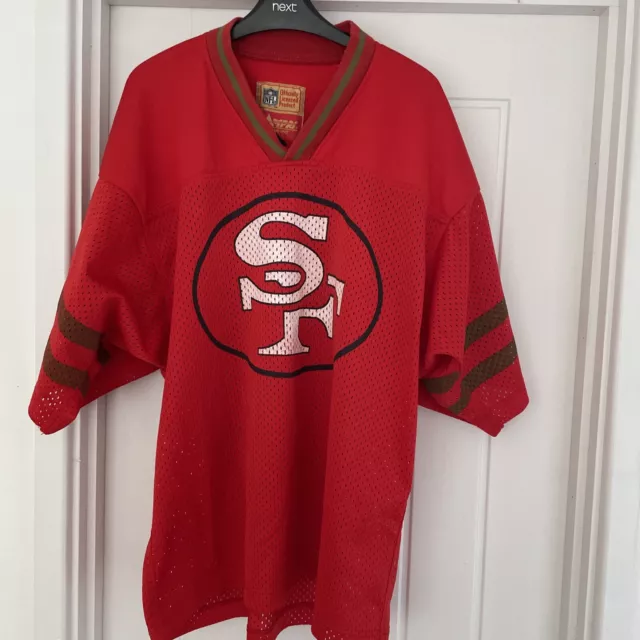 Vintage NFL 49 Ers Jersey Mens Size Large Campri Teamline  Retro