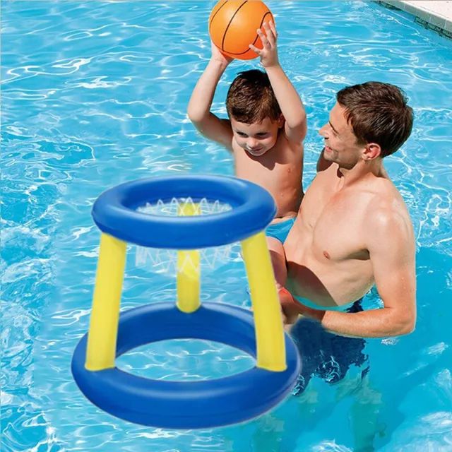 Inflatable Basketball Swimming Pool Toy Ring Floating Childrens Water Sport Game