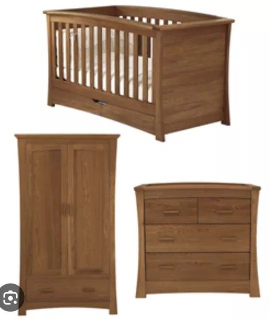 Mamas and Papas solid oak Ocean range nursery furniture set (3 Items)