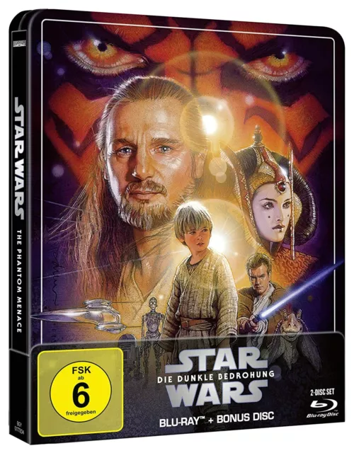 Star Wars Episode 1: Die dunkle Bedrohung [2 Blu-ray's im Steelbook /NEU/OVP]