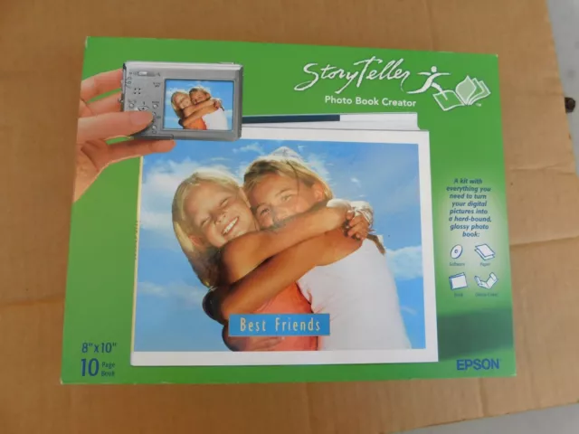 "Kit creador de libros de fotos Epson StoryTeller 8""x10"" libro de recortes sellado ¡nuevo!