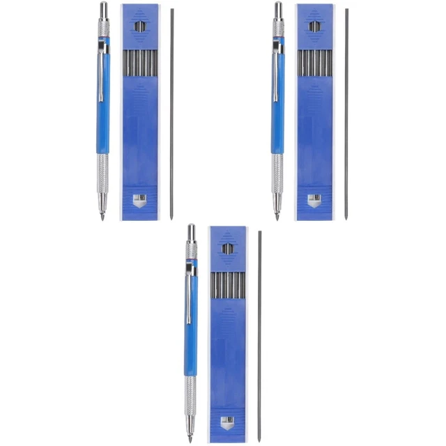 Set di mate meccaniche in metallo 0,3 0,5 0,7 0,9 1,3 2,0 mm Ricariche di piombo HB Porta piombo artistico Pennarello in metallo per bozze Disegno Scrtura  21