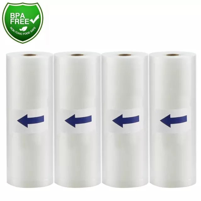 11"x50' Food Saver Vacuum Sealer Bags Rolls 4Mil Embossed FoodSaver Storage Bags