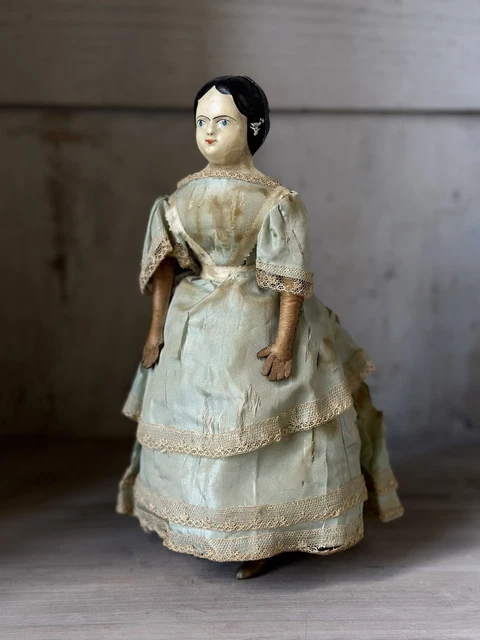 Poupée Ancienne Roullet – Porcelaine – 50 Cm – Années 1860 – À Clé