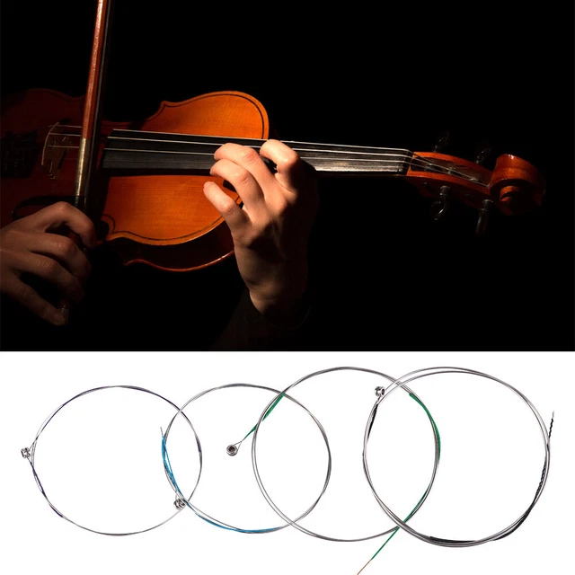 4pcs Steel Wire Viola Cordes Set Instrument De Musique Professionnel Accessoire