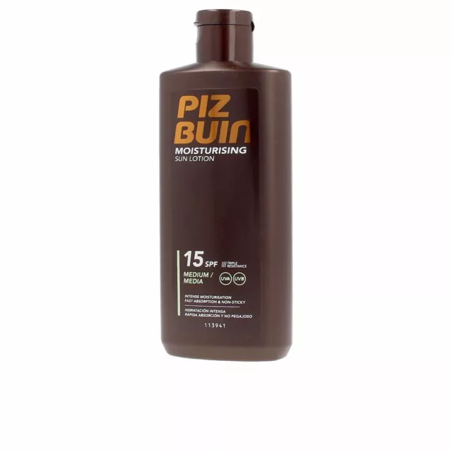 Solaires Piz Buin unisex MOISTURISING sun lotion SPF15 200 ml