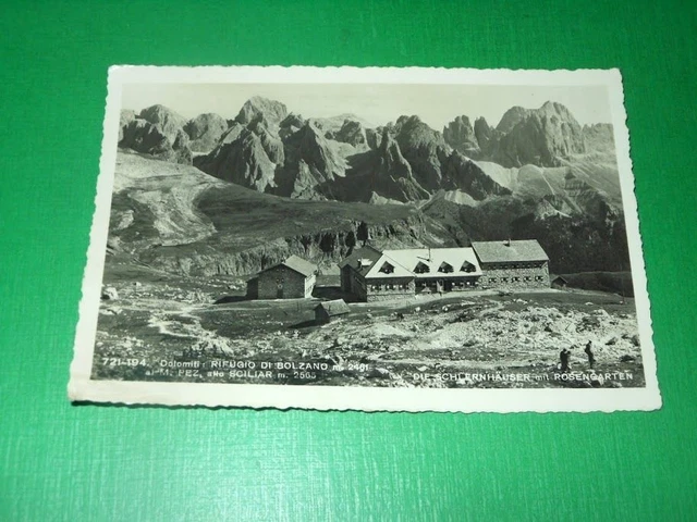 Cartolina Dolomiti - Rifugio di Bolzano al M. Pez 1951
