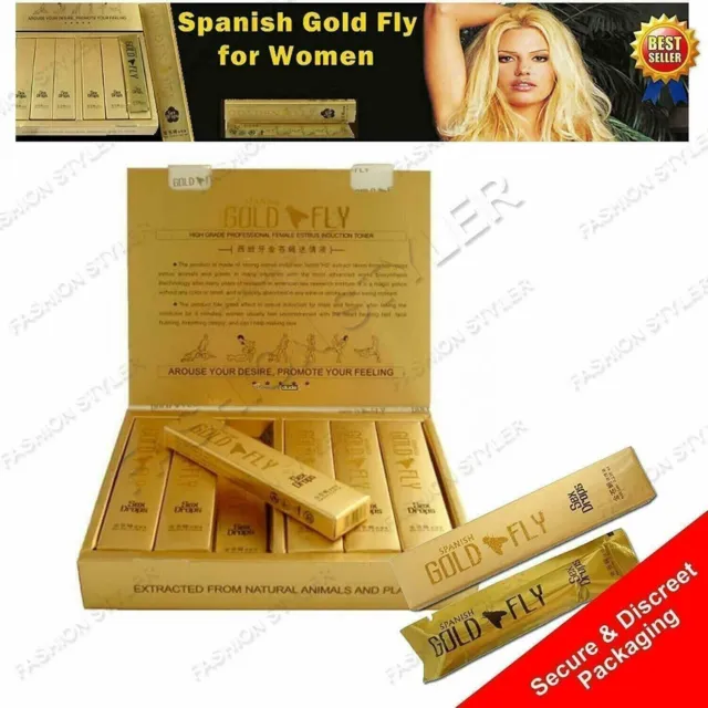 2 x Gold Fly Drop pour femme (5 ml chacun) - Pack de 2 pièces livraison...