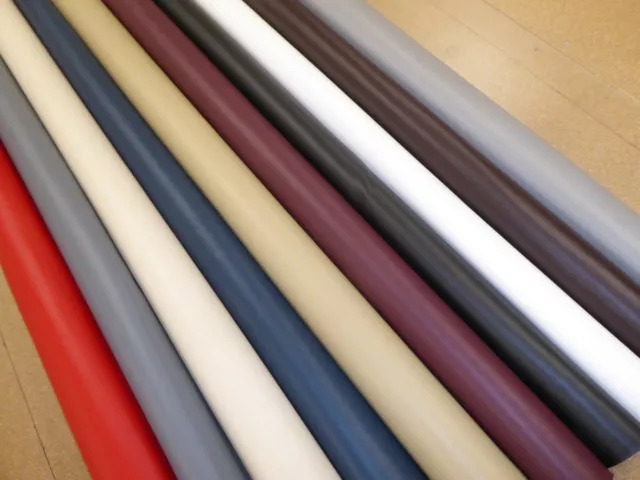 Faux Leather Upholstery Fabric Fire Retardant Leatherette Vinyl in 12 Colours