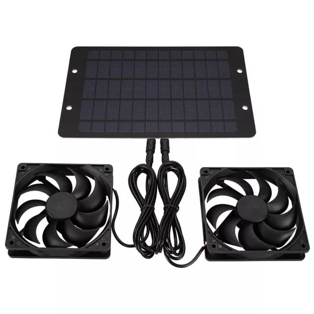 20W Solar Air Extractor Ventilator Exhaust Fan for Poultry House Greenhouse UK