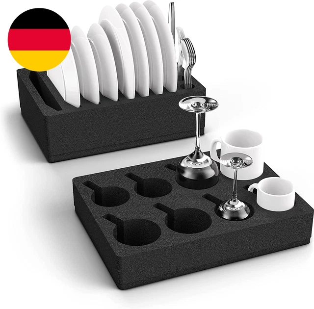 Purvario Tellerassistent 4er Set – Tellerhalter Für Wohnmobil, Camping & Mehr Purvario Tellerhalter Set