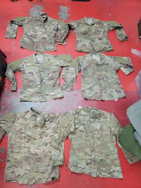 Us Army Ocp Multicam Tops Medium Long Tops X6  Flame Resistant Fracu Lot 2