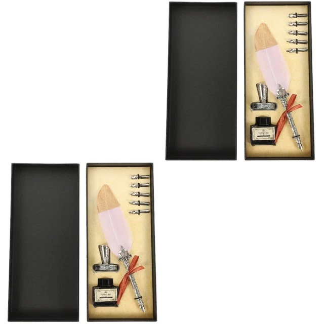 2 Sets Schreibstift Studentenbriefpapier Geschenk Gel-Stift-Set