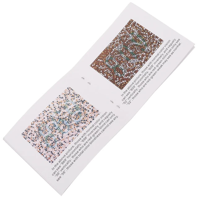 TESTING VISUAL TEST Chart Book Color Chart for Color Deficiency £6.25 ...