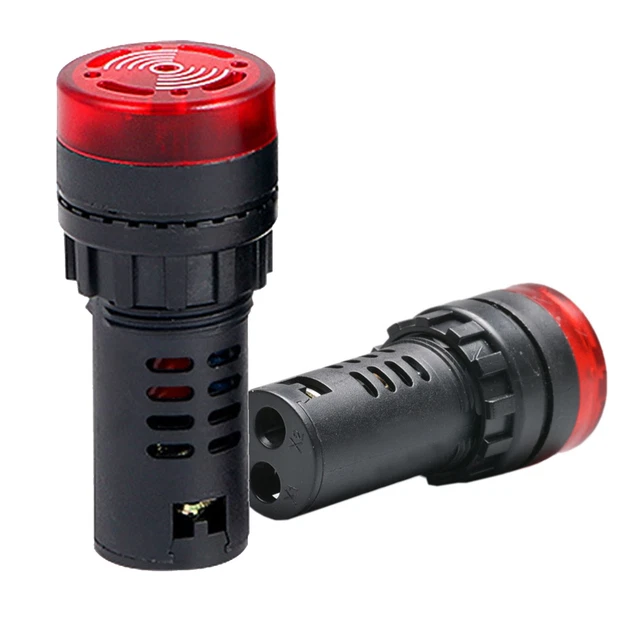 DIGITEN AC DC 12V 22 Red LED Flash Alar 80dB Indicator Light Lap