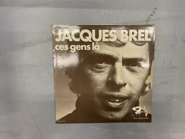 Pochette Vide - Vinyle 45 Tours - Jacques Brel - Juke Box