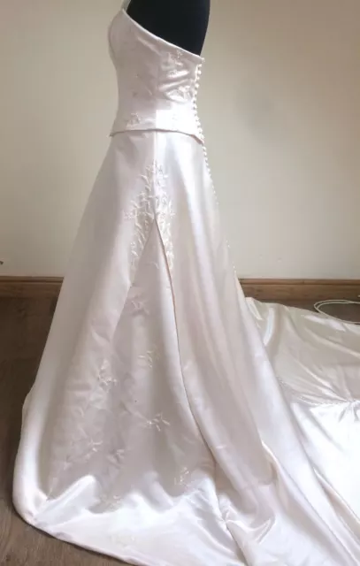 Robe de mariée designer ivoire taille 14 par Pallas Athena prix de prix de vente 799 £ 2
